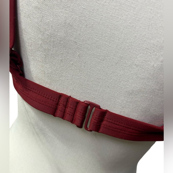 KONA SOL burnt rust underwire bikini swim top size L 12/14 NWT - Picture 7 of 9